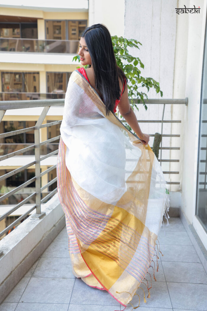 Linen Saree - Image 2