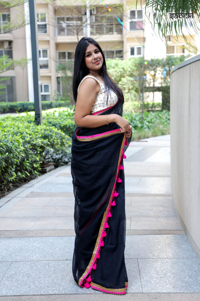 Mul Mul Cotton Saree - Image 2